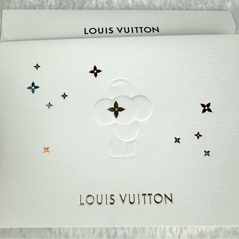 Louis Vuitton Vivienne Mascot Character Greeting Holiday Card Christmas RARE!